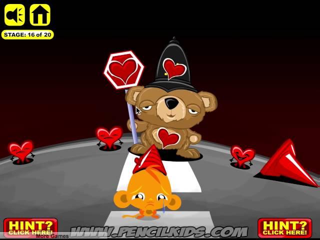 Monkey GO Happy Hearts Walkthrough Hints Pencilkids