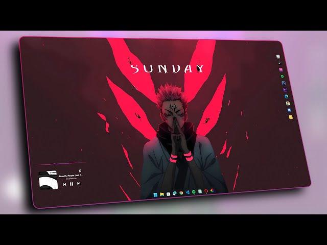 This is The BEST Jujutsu Kaisen Desktop Setup | Anime Theme for Windows