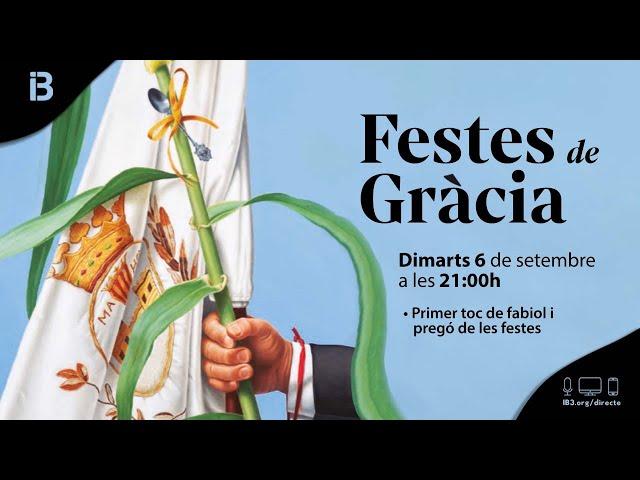 PRIMER TOC DE FABIOL I PREGÓ DE LES FESTES DE GRÀCIA DE MAÓ 2022