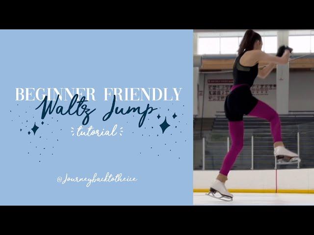 Beginner Waltz Jump Tutorial (journeybacktotheice) #adultsskatetoo