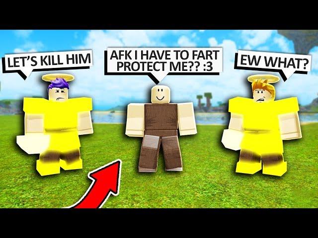 AFK TROLLING WITH WEIRD REASONS! Booga Booga Roblox