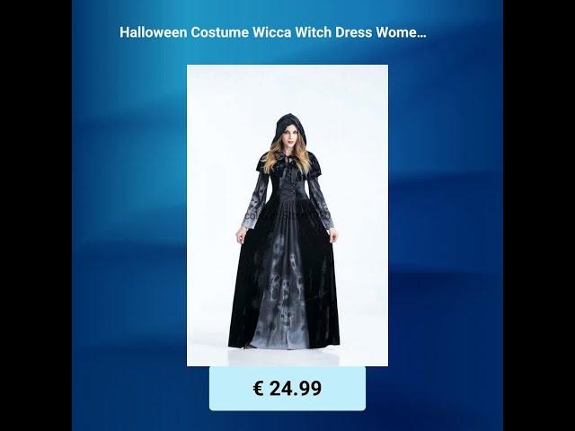 Faschings-Favoriten: Halloween Costume Wicca Witch Dr... für nur €24.99! Entdecke jetzt