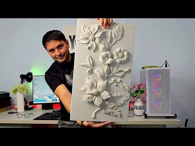 Easy bas relief making for interior