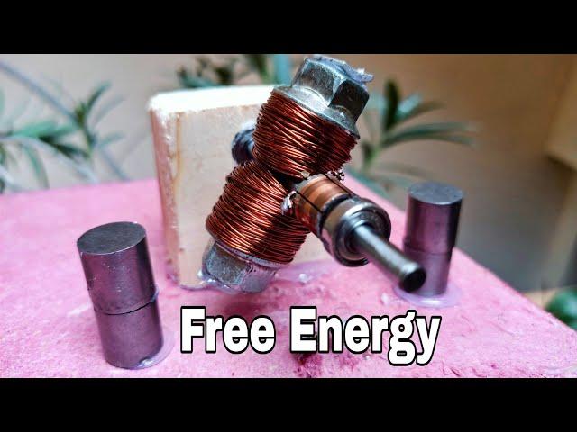 Free Energy Generator Using Powerful Brushed Motor