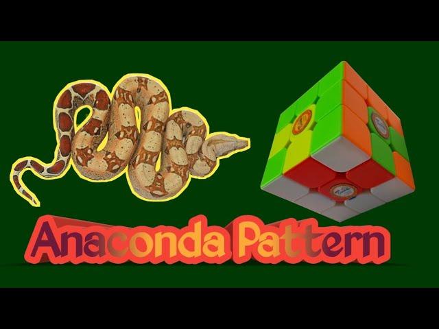 Learn ANACONDA Pattern in 3×3 Rubik's Cube|  आसानी से एनाकोंडा डिजाइन बनाने का तरीका