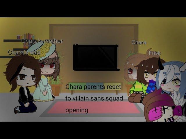 Chara parents react to villain sans squad opening/gacha club /gacha life /undertale[blood warning]