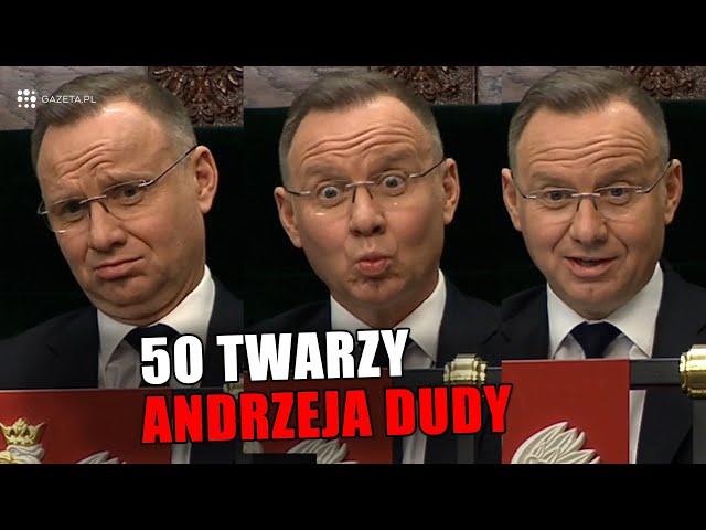 50 TWARZY DUDY. Reakcje Dudy na Expose Sikorskiego