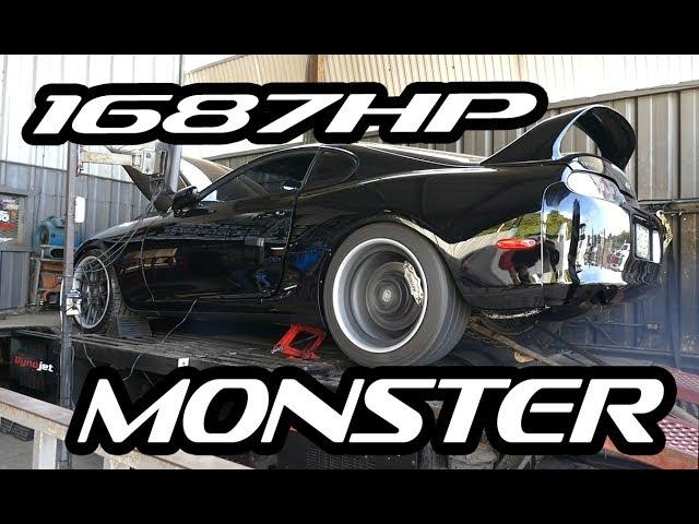 1687WHP MONSTER Supra BRUTAL Dyno Runs