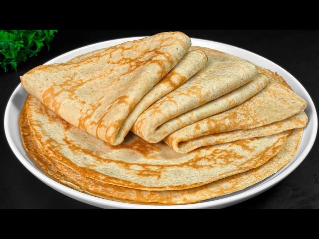 Healthy oat pancake recipe in 5 minutes! No sugar. You can eat and lose weight!