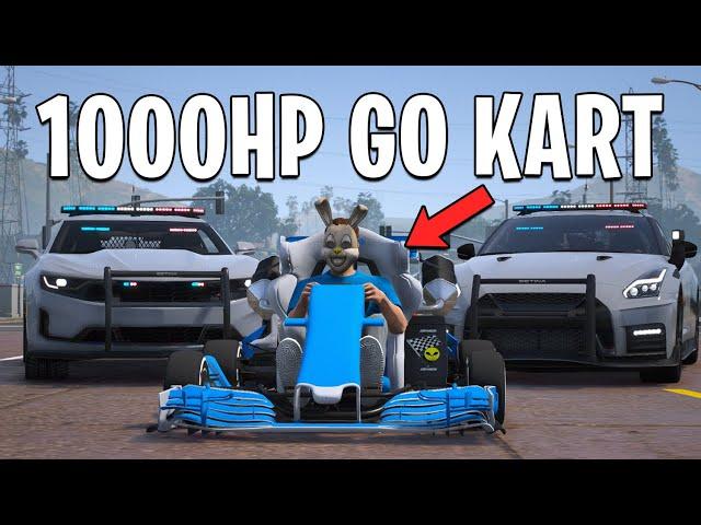 Running From Cops with 1000HP Go Kart in GTA 5 RP