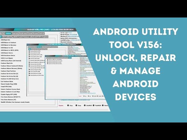 Android Utility Tool V156 Full Tutorial | Unlock & Repair  | MTK Auth Bypass Tool Guide