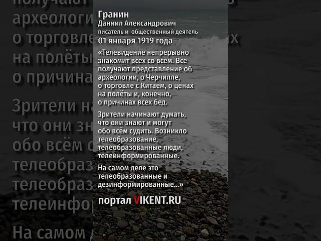 Телеобразование и дезинформация // Даниил Гранин #shorts