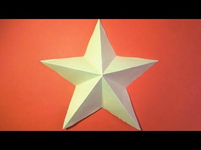 How to make a star out of paper. Origami star from paper.