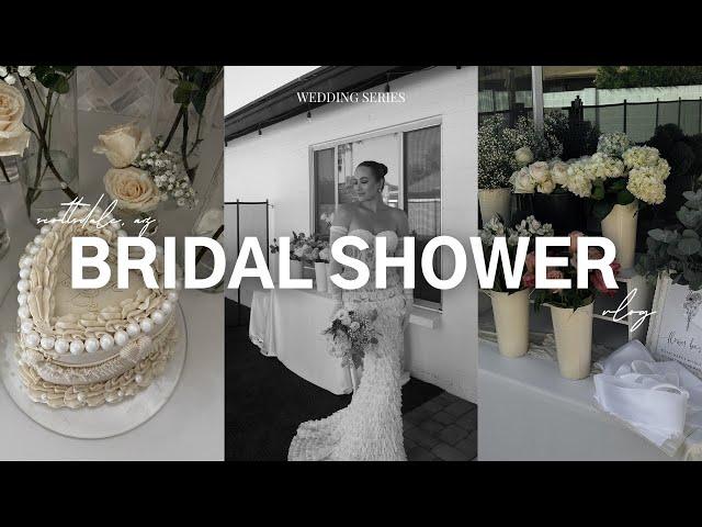 BRIDAL SHOWER VLOG | Bridal Shower in Scottsdale, DIY flower bar, funny bridal shower games, etc