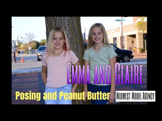 Emma and Claire - Posing and Peanut Butter - Midwest Model Agency