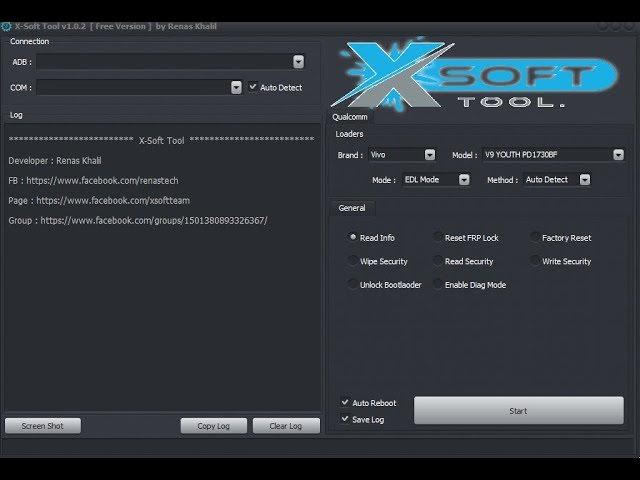 X-Soft Tool v1.0.2 Reset FRP -Format - Enable Diag -Wipe/Read/Write Security Free for All