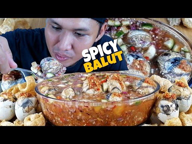 EXOTIC BALUT WITH SUPER SPICY SAUCE | MUKBANG ASMR