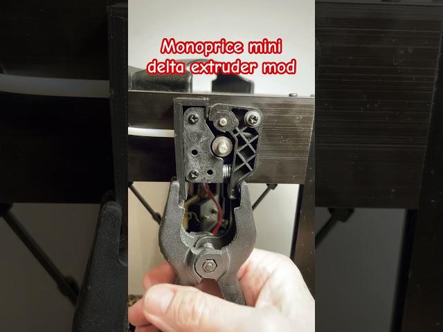 Monoprice mini delta extruder free mod #monoprice #monopriceminidelta #3d
