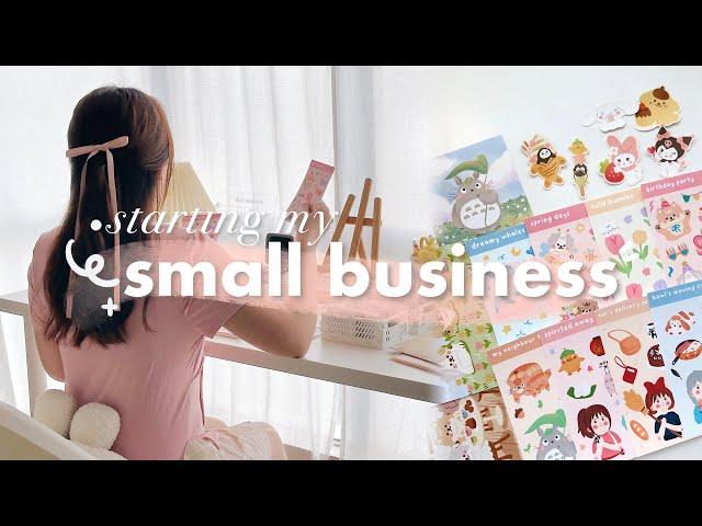  starting my small business // how i started and run my sticker shop