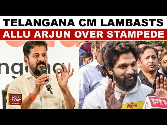 Telangana CM Revanth Reddy Lambasts Allu Arjun Over Deadly Stampede At Pushpa 2 Premiere Show