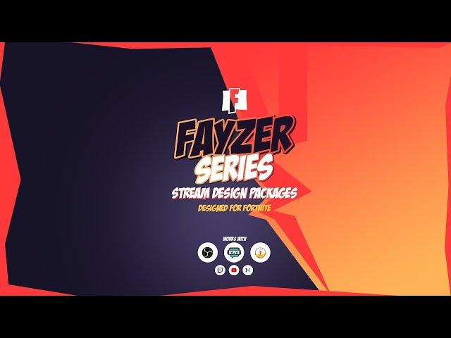 Full Twitch Stream Design Pack - Animated "Fayzer Series" Stream Overlay Package