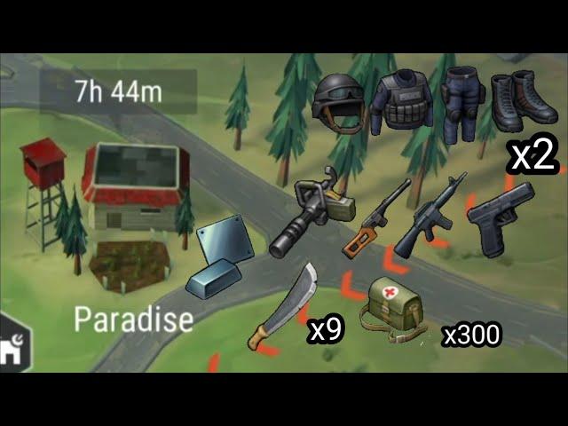 LDoE Raid Base Paradise | 300 Medkits, 9 Machetes, Guns and More! | Last Day on Earth: Survival