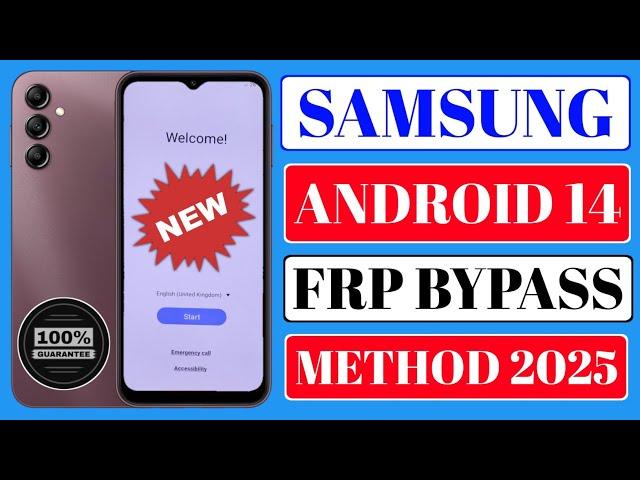 Samsung Android 14 Frp Bypass | New Method 2025 | Google Account Unlock | Samsung A14 5G Frp Unlock