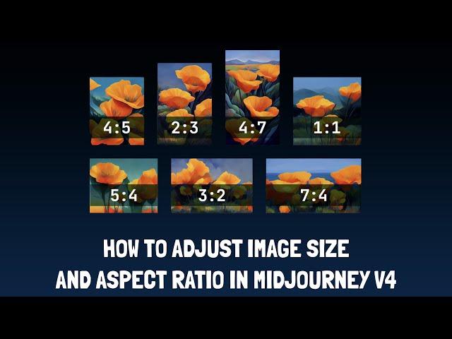 Midjourney Version 4 - How To Adjust Image Size and Aspect Ratio - Tutorial