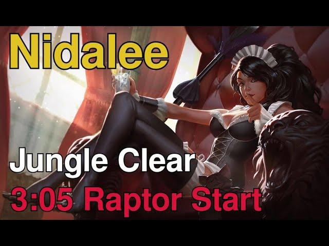 Nidalee Jungle Clear | 3:05 Raptor Start World Record