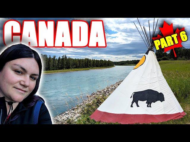 WE WENT CAMPING IN RURAL ALBERTA, CANADA | Road trip from Banff to Calgary and Red Deer 