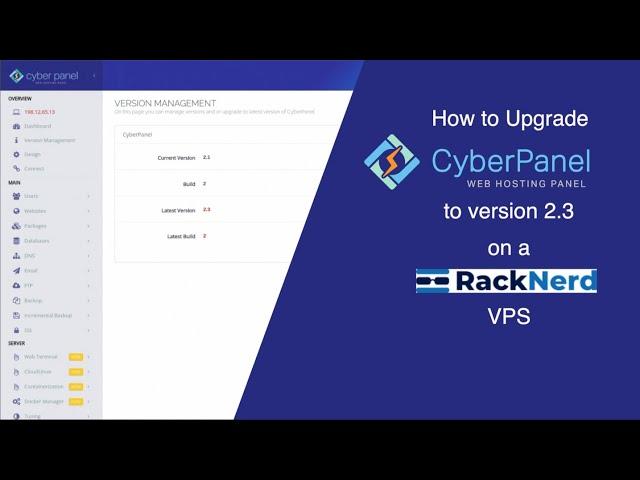 CyberPanel Upgrade to 2.3 on RackNerd VPS