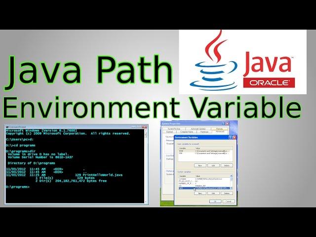 Java Set-up: Add Java to Path Environment Variable & Java Command Line