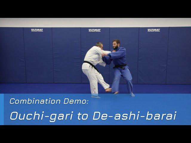 Ouchi-gari to De-ashi-barai - Combination demo