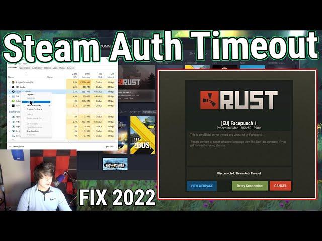 Rust Steam Auth Timeout *FIX* 2023  (EAC Disconnect)