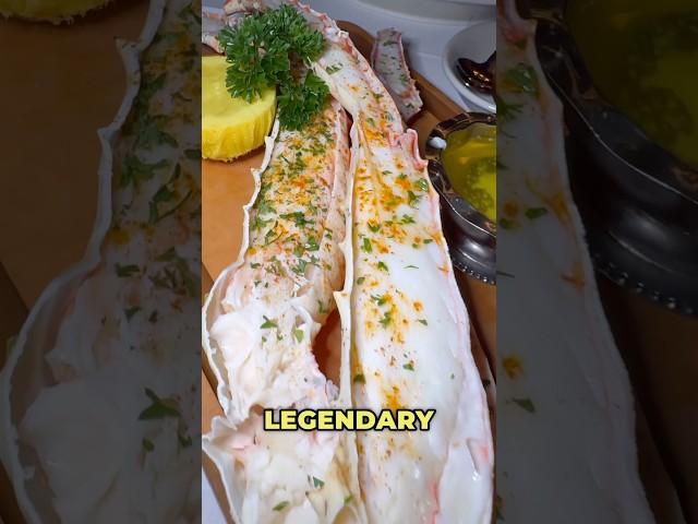King Crab Legs and Lobster Tail at the oldest steakhouse in Vegas