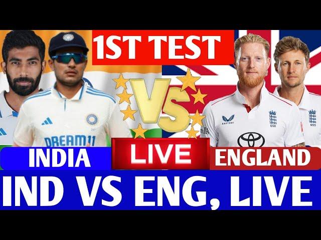 LIVE: INDIA vs ENGLAND 1st Test LIVE, Adeland | Live Score & Commentary | IND vs ENG Live Today