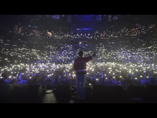 Logic has the entire arena sing 1-800-273-8255 for him