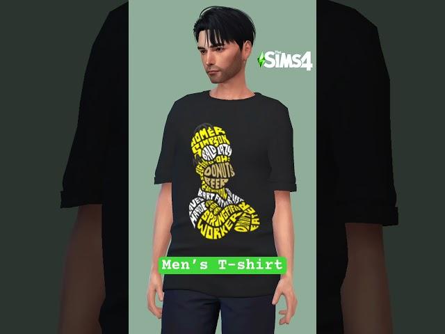 Sims 4 Men’s printed T-shirt CC