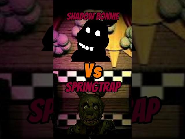 Shadow Bonnie Vs Springtrap in FnTd #roblox #fnaf #shorts #viral