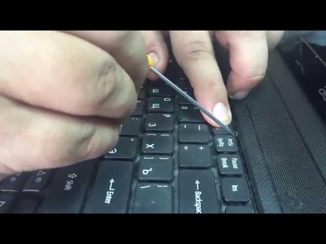 Замена клавиатуры в ноутбуке Acer Aspire