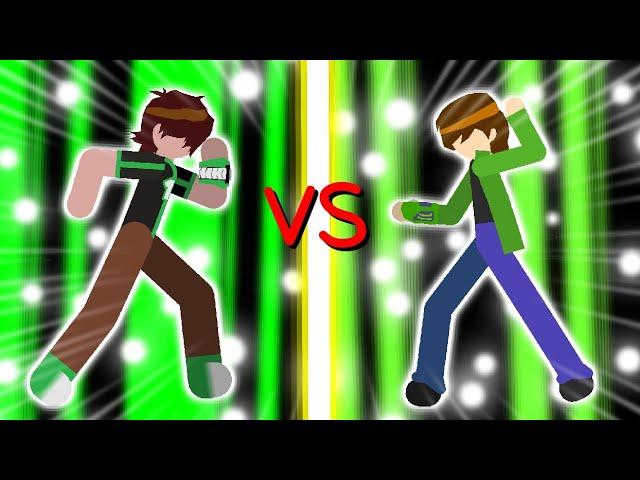 🟢Ben 10 vs ben 10 ultimate [stick nodes] #animation #2023 #new #ben10 #march