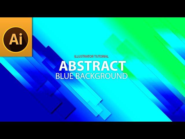 How to Create Blue Abstract Strips Background in Adobe Illustrator @AllFreePik