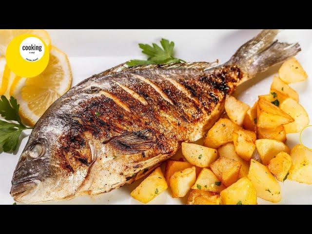 Cooking dorada fish baked in the oven