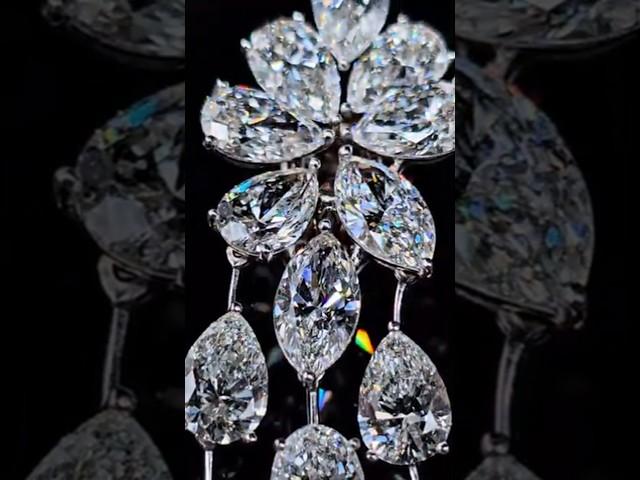 Серьги Груша и Маркиза из выращенных бриллиантов. #cvddiamond #jewelry #diamond