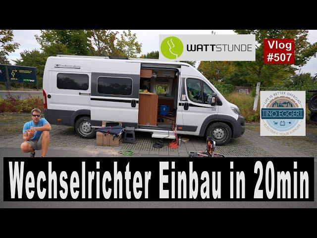 #508 Wechselrichter Einbau in 20 Minuten, Tino Eggert schraubt | Wattstunde Victron MultiPlus