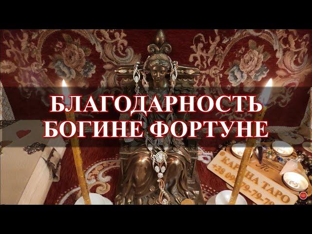 БЛАГОДАРНОСТЬ БОГИНЕ ФОРТУНЕ. Ежедневное обращение.