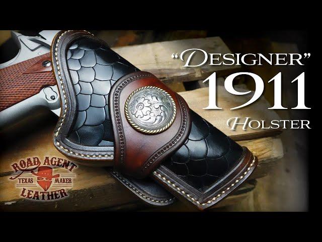 Making a Leather 1911 Holster ASMR Leathercraft