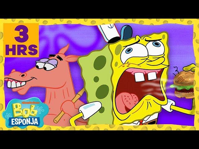 Bob Esponja | 3,5 Horas Com Todos os Episódio da 11ª Temporada! | Bob Esponja em Português