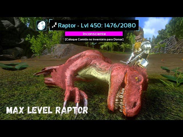 MAX LEVEL RAPTOR TAMING!! |ARK SURVIVAL EVOLVED MOBILE EP5 S1 (Domando Raptor level máximo)