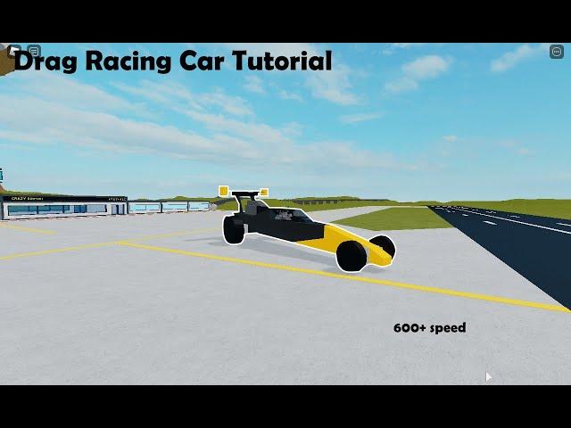 BASIC Drag Racing Car Tutorial (Plane Crazy) Roblox